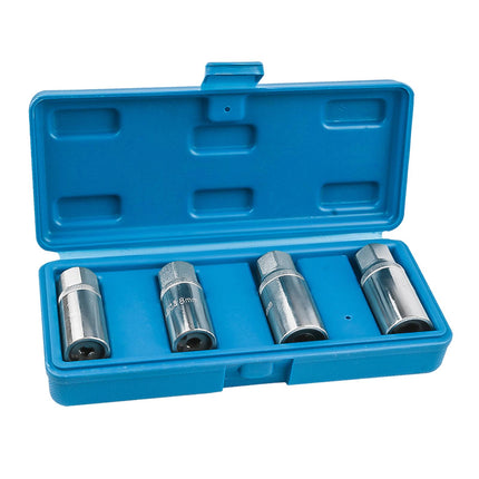 4Pcs Damaged Screws Extraction Socket Kit Storage Box 21.6x9x5cm Nut Remover