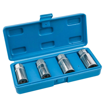 4Pcs Damaged Screws Extraction Socket Kit Storage Box 21.6x9x5cm Nut Remover