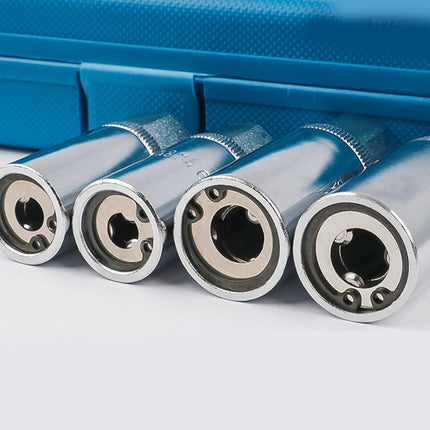 4Pcs Damaged Screws Extraction Socket Kit Storage Box 21.6x9x5cm Nut Remover