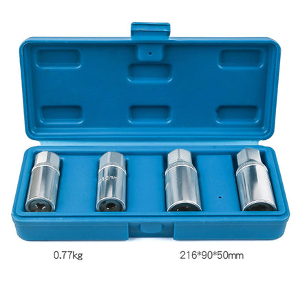 4Pcs Damaged Screws Extraction Socket Kit Storage Box 21.6x9x5cm Nut Remover