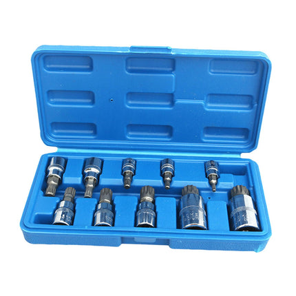 10Pcs Triple Square Spline Bit Socket Auto Accessories Truck Tamperproof Bit