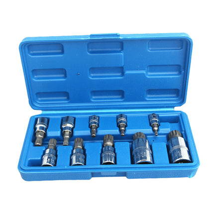 10Pcs Triple Square Spline Bit Socket Auto Accessories Truck Tamperproof Bit