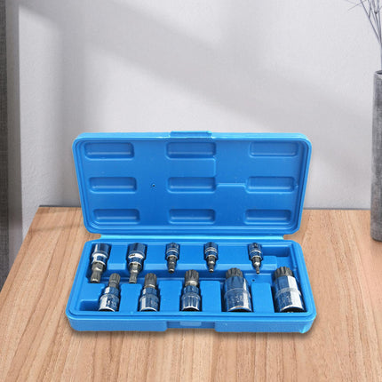 10Pcs Triple Square Spline Bit Socket Auto Accessories Truck Tamperproof Bit