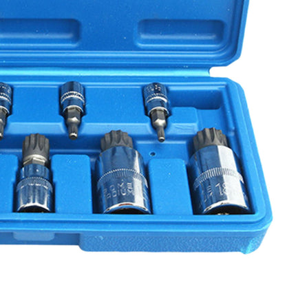 10Pcs Triple Square Spline Bit Socket Auto Accessories Truck Tamperproof Bit