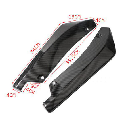 2Pcs Canard Protector Repair Cars Rear Bumper Lip Splitter Diffuser Spoilers