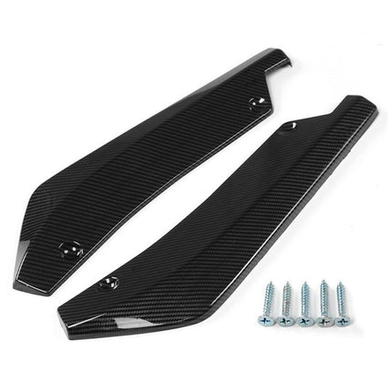 2Pcs Canard Protector Repair Cars Rear Bumper Lip Splitter Diffuser Spoilers