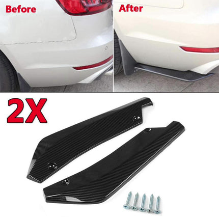 2Pcs Canard Protector Repair Cars Rear Bumper Lip Splitter Diffuser Spoilers