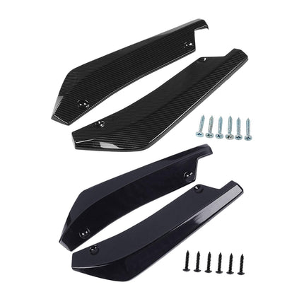 2Pcs Canard Protector Repair Cars Rear Bumper Lip Splitter Diffuser Spoilers