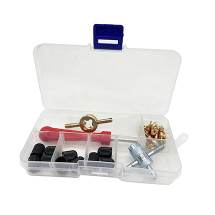 33 Pieces Tire Valve Repair Kit for Bicycle Motorcycles Multifunctional