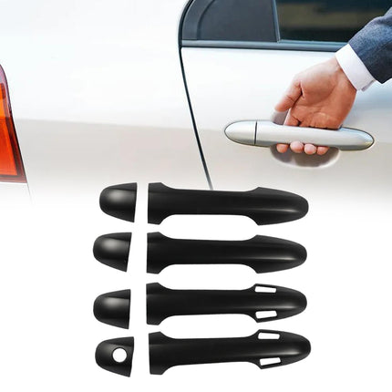 4Pcs Exterior Door Handle Cover Black Door Handle Protectors for Tacoma