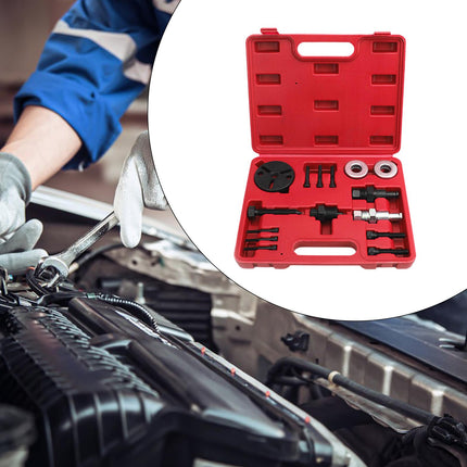 Air Compressor Clutch Rebuild Removal Tool Set Portable for Car Red