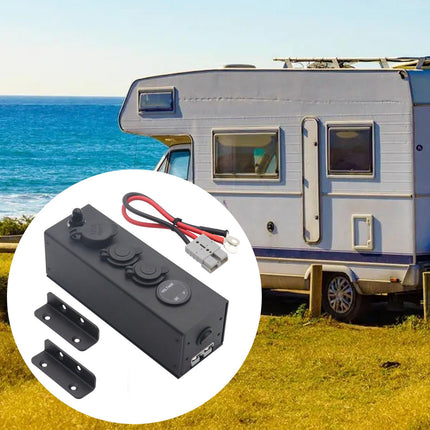 12V USB Power Outlet Car Charger Outlet Socket Panel for Yacht RV Truck