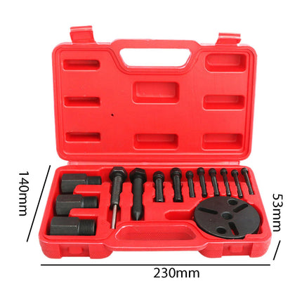14Pcs AC Compressor Clutch Remover Set Multipurpose Professional Repair Tool