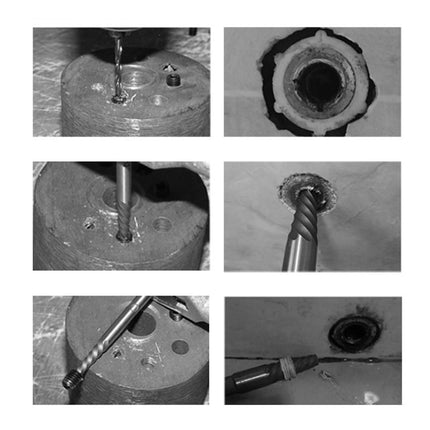 12 Pieces Broken Screws Extractor Kit Removing Hand Tool for Industrial