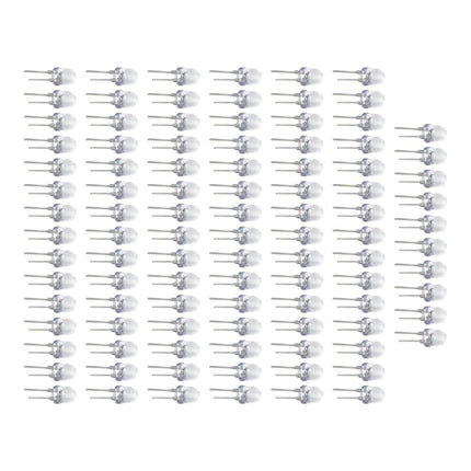 100 Pieces Emitting Diode Lamp Beads Round Head Straight Plug LED Lamp Beads Blue