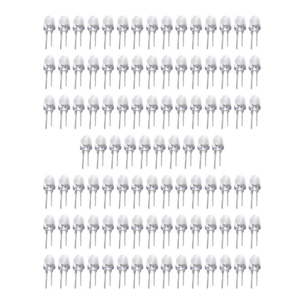 100 Pieces Emitting Diode Lamp Beads Round Head Straight Plug LED Lamp Beads Blue