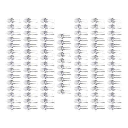 100 Pieces Emitting Diode Lamp Beads Round Head Straight Plug LED Lamp Beads Blue