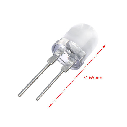 100 Pieces Emitting Diode Lamp Beads Round Head Straight Plug LED Lamp Beads Red