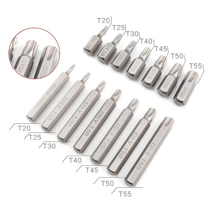40Pcs 1/2'' 3/8'' Hex Torx Spline Socket Socket Set Portable for Repair Shops Argent