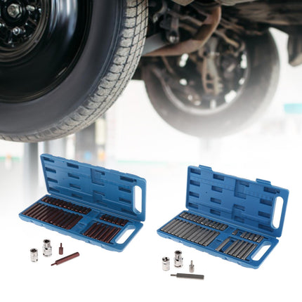 40Pcs 1/2'' 3/8'' Hex Torx Spline Socket Socket Set Portable for Repair Shops Argent