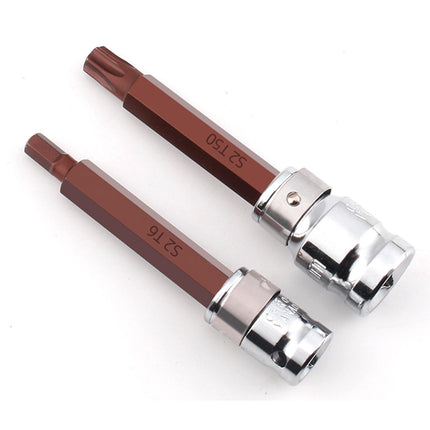 40Pcs 1/2'' 3/8'' Hex Torx Spline Socket Socket Set Portable for Repair Shops Bronze