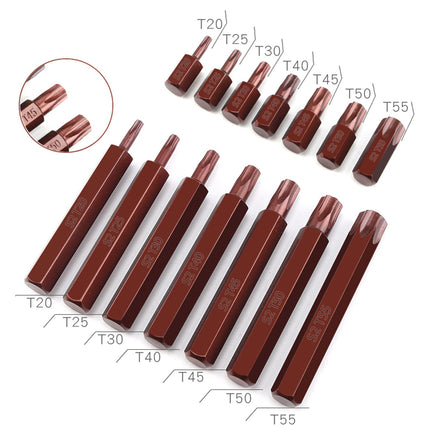 40Pcs 1/2'' 3/8'' Hex Torx Spline Socket Socket Set Portable for Repair Shops Bronze