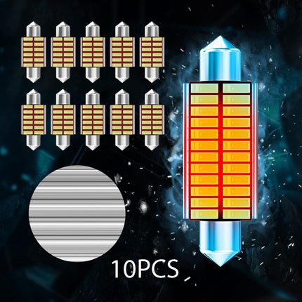 10Pcs Car Interior Light Trunk Light Accessories Light Dome Light Bulbs 31mm