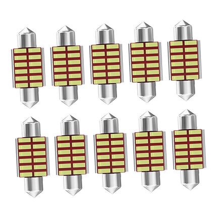 10Pcs Car Interior Light Trunk Light Accessories Light Dome Light Bulbs 31mm
