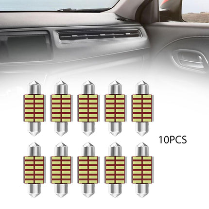 10Pcs Car Interior Light Trunk Light Accessories Light Dome Light Bulbs 31mm