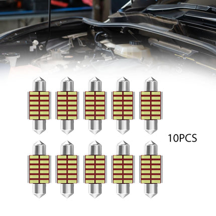 10Pcs Car Interior Light Trunk Light Accessories Light Dome Light Bulbs 31mm