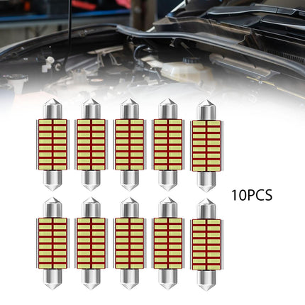 10Pcs Car Interior Light Trunk Light Accessories Light Dome Light Bulbs 36mm
