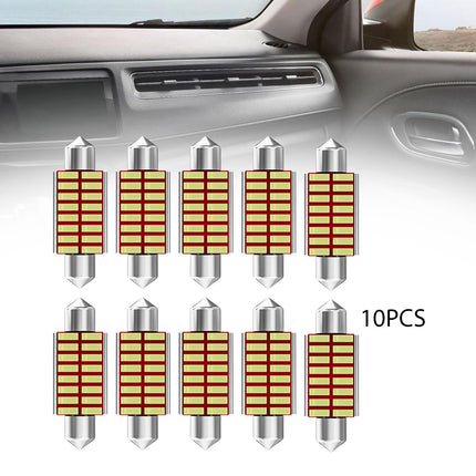 10Pcs Car Interior Light Trunk Light Accessories Light Dome Light Bulbs 36mm
