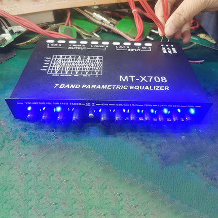 7 Band Equalizer DSP Chip CD AUX Inputs Subwoofer Output Crossover Amplifier