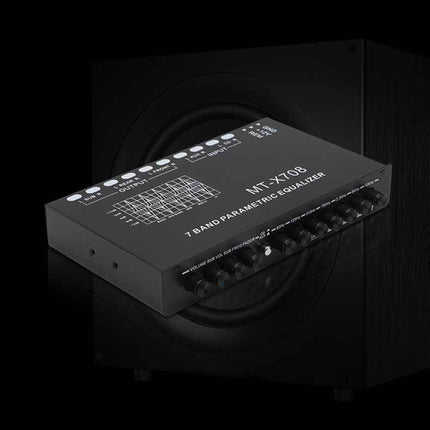 7 Band Equalizer DSP Chip CD AUX Inputs Subwoofer Output Crossover Amplifier