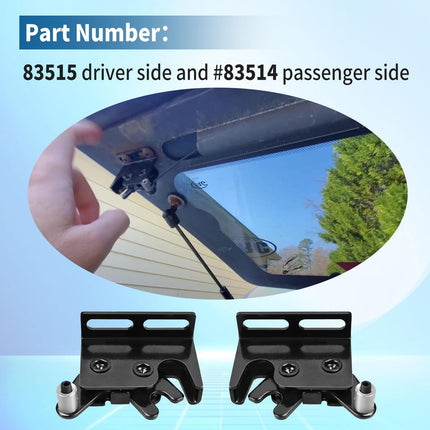 2Pcs Truck Cap Rotary Latch Catch 83515 Driver Side for Leer Truck Caps