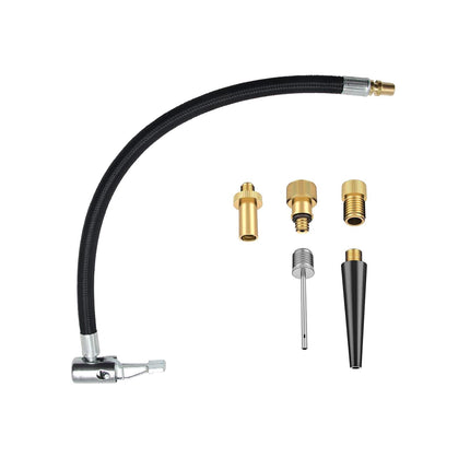 Crofta Air Pump Inflator Extension Hose Air Pump Hose Car Tire Valve Extension Tube