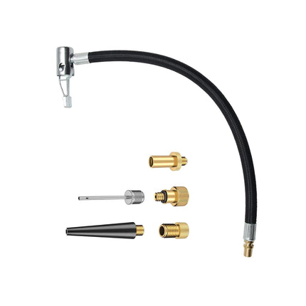 Crofta Air Pump Inflator Extension Hose Air Pump Hose Car Tire Valve Extension Tube