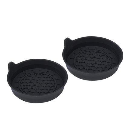 2 Pieces Generic Car Cup Holder Coasters Universal Auto Interior Accessories Black