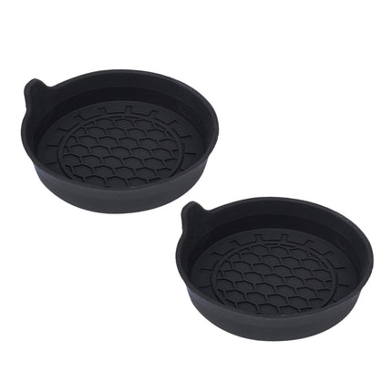 2 Pieces Generic Car Cup Holder Coasters Universal Auto Interior Accessories Black