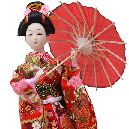 12in Japanese Kimono Geisha Doll Desk Statue Gift Home Asian Kabuki Figurine Style B