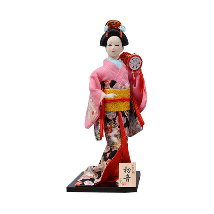 12in Japanese Kimono Geisha Doll Desk Statue Gift Home Asian Kabuki Figurine Style F