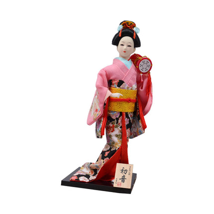 12in Japanese Kimono Geisha Doll Desk Statue Gift Home Asian Kabuki Figurine Style F