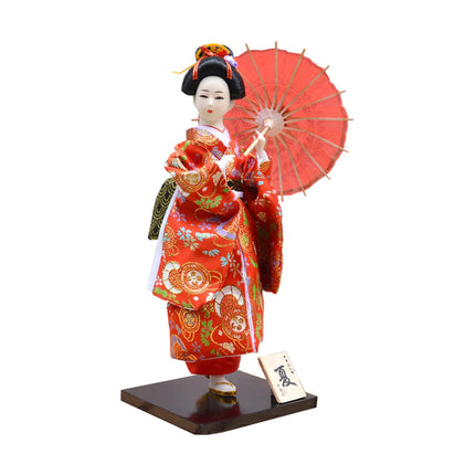 12in Japanese Kimono Geisha Doll Desk Statue Gift Home Asian Kabuki Figurine Style G