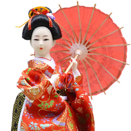 12in Japanese Kimono Geisha Doll Desk Statue Gift Home Asian Kabuki Figurine Style G