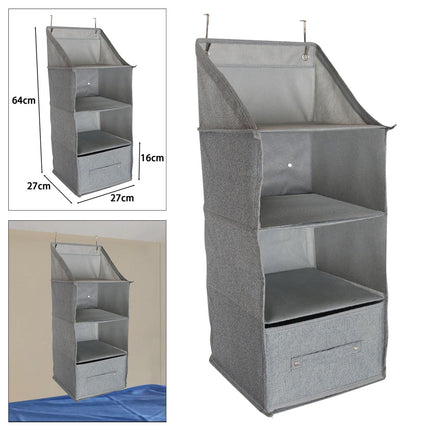 4 Shelf Drawer Organizer Hanging Closet Organizer for Sweater Underwear Bras