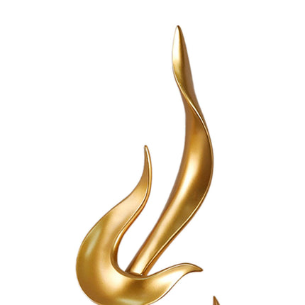 Abstract Flame Statue Sculpture Ornament for Cabinet Shelf Bookshelf Cabinet M