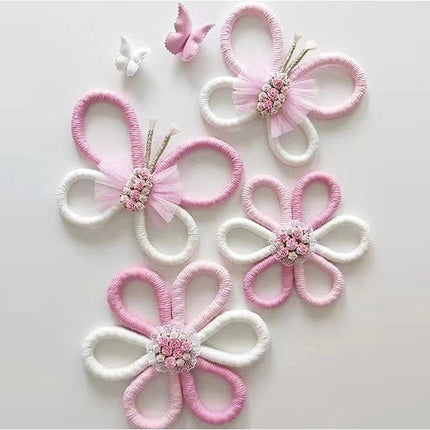 6x Boho Nursery Decor Macrame Wall Hanging Home Butterfly Daisy Flower Woven