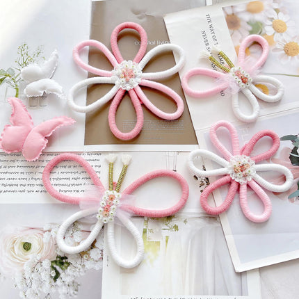 6x Boho Nursery Decor Macrame Wall Hanging Home Butterfly Daisy Flower Woven