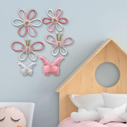 6x Boho Nursery Decor Macrame Wall Hanging Home Butterfly Daisy Flower Woven