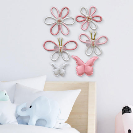 6x Boho Nursery Decor Macrame Wall Hanging Home Butterfly Daisy Flower Woven